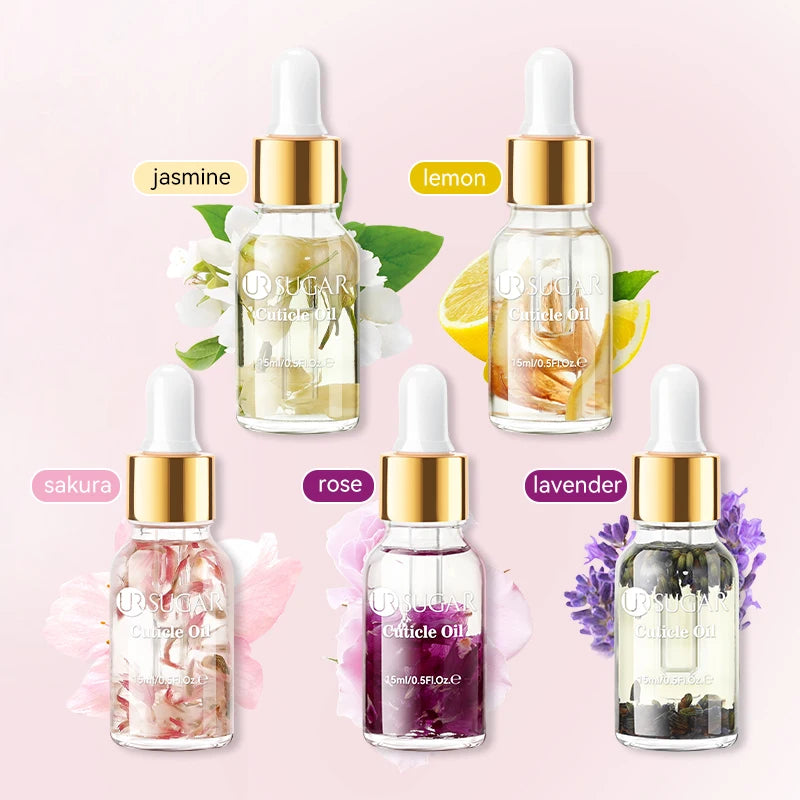 UR SUGAR 15ml Nail Cuticle Nutrient Oil Nourishes and Repairs Damaged Nails Moisturizing Strengthens and Brightens Nail CareTool