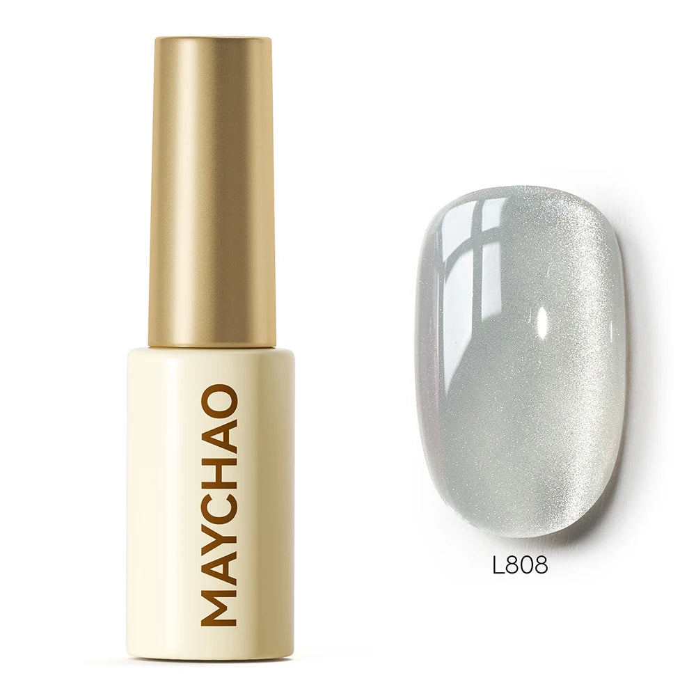MAYCHAO 5ML Gel Nail Polish 9D Laser Diamond Glitter Cat Eye Gel Semi-Permanent Soak Off UV LED Gel Nail Manicure Tools Nail Art