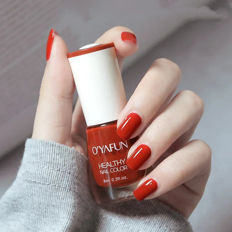 Matte Waterproof No-bake Nail Polish Nail Art Tearable Quick Dry Normal Without Lamp Nail Polish Glitter Sequins UV Varnish