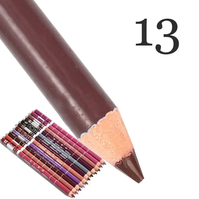 28Color Antifouling Lip Liner Professional Lipstick Pen Precise Waterproof Lip Outline Pencil Lip Makeup Lasting Eyeliner Creamy
