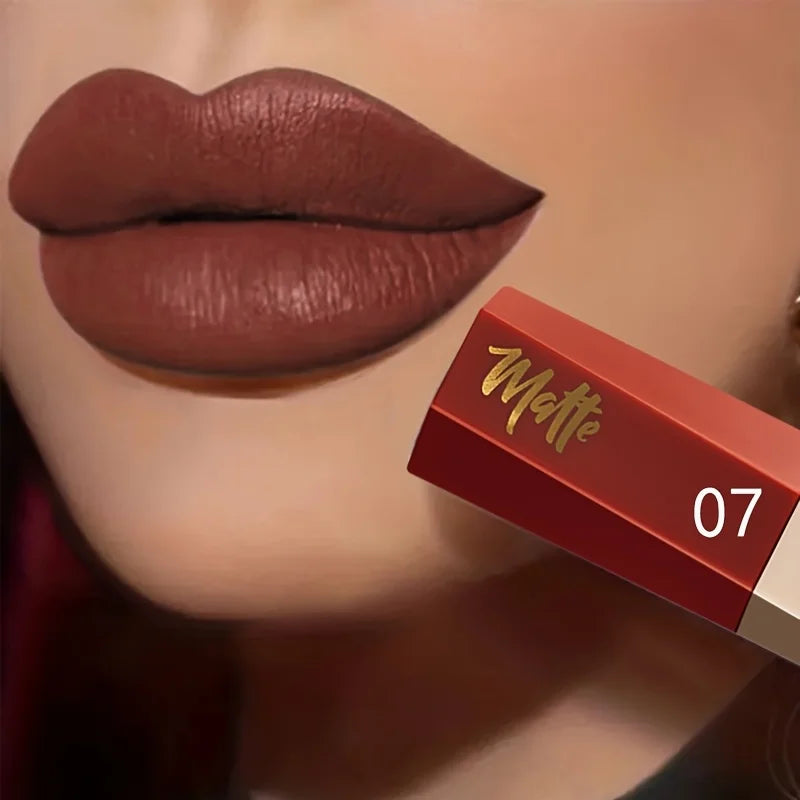 Velvet Matte Liquid Lipstick, Lightweight Thin-as-Fog Texture, Long Lasting Waterproof Lip Makeup Gift for Women