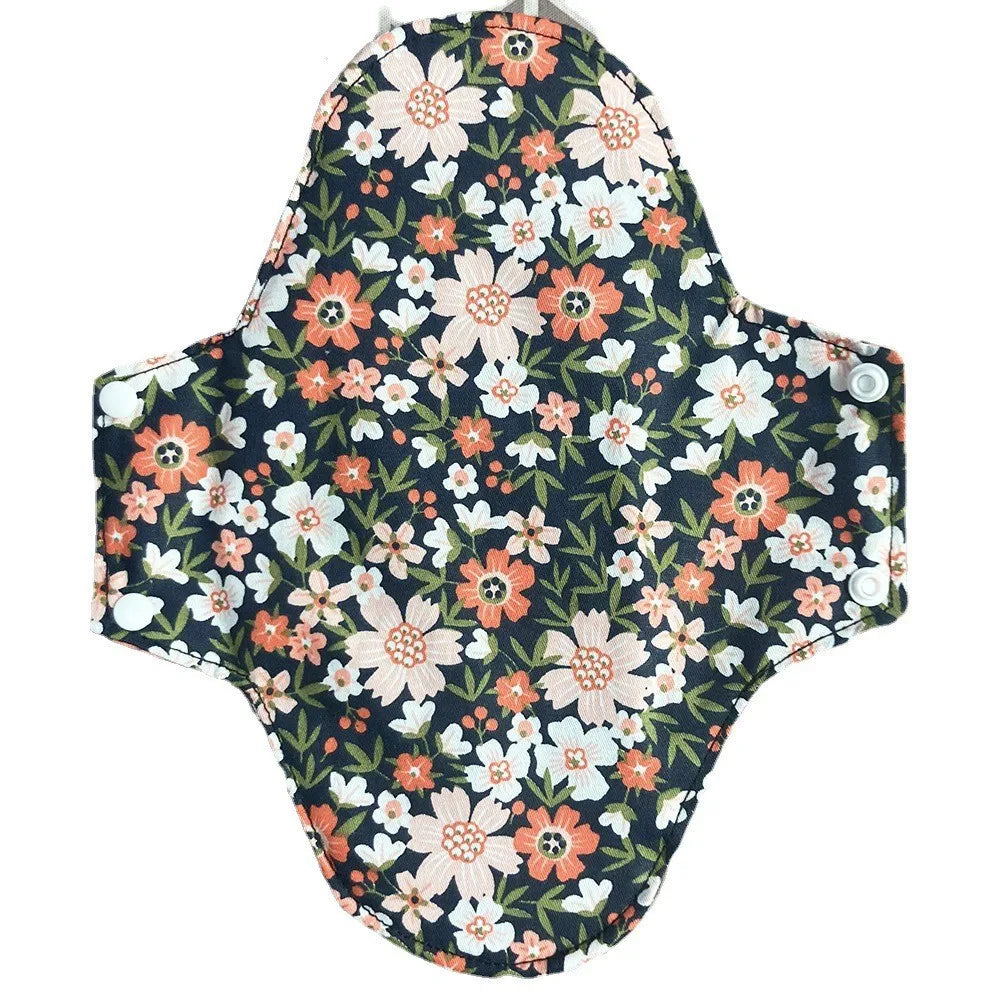 18x18cm Cotton Reusable Menstrual Pads Colored Cotton Washable Sanitary Napkin Menstrual Ecological Cloth Nursing Pads