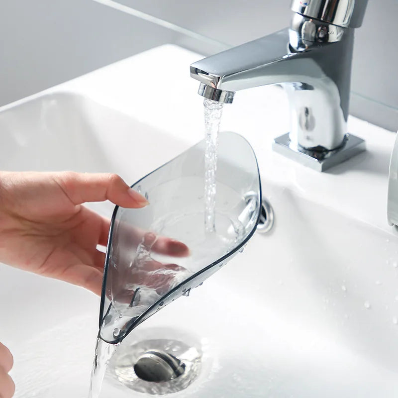 Leaf Shaped Non Porous Soap Tray with No Water Accumulation, Creative Soap Drain Shelf in The Bathroom