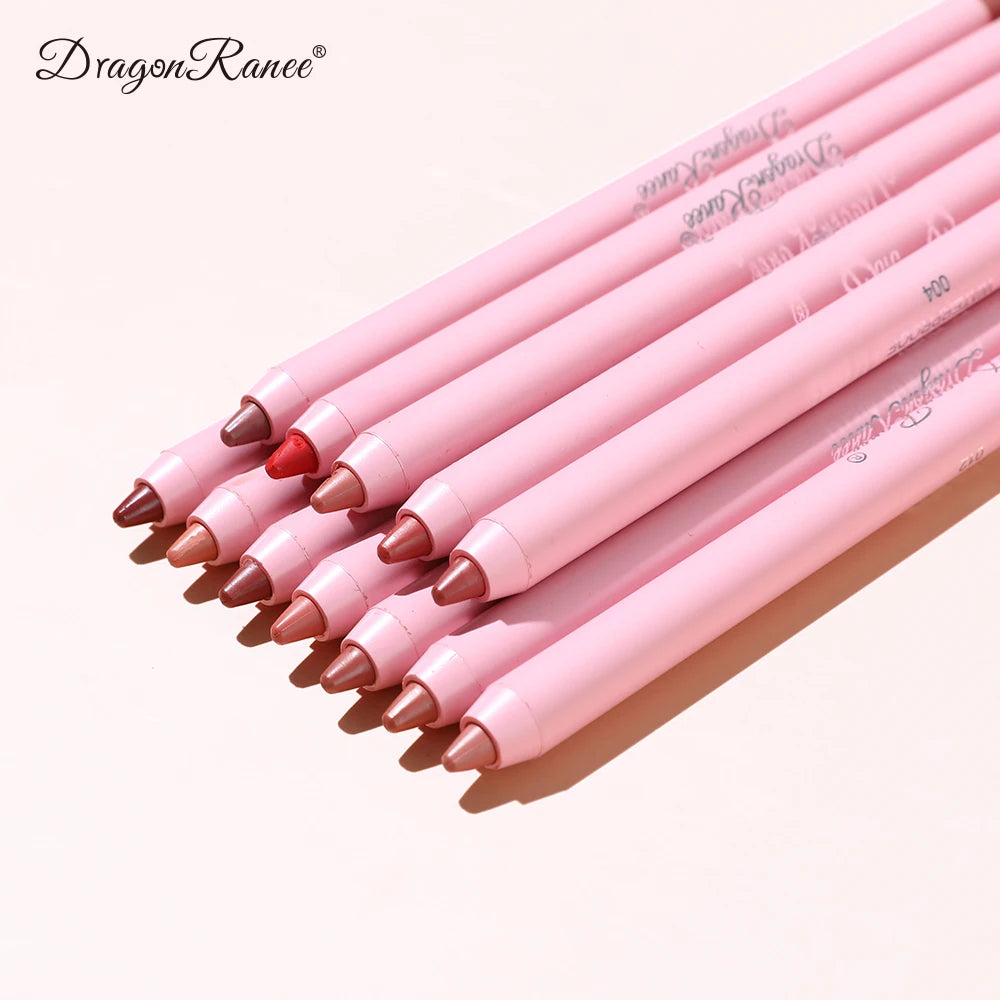 Waterproof Matte Lip Liner in Bean Paste Color, Lip Plumping Lipstick Pen, Non-Fading Lip Liner, Waterproof and Sweat-Proof Long-Lasting Matte Lip Liner, One-Second Plump Lip Lipstick Pen