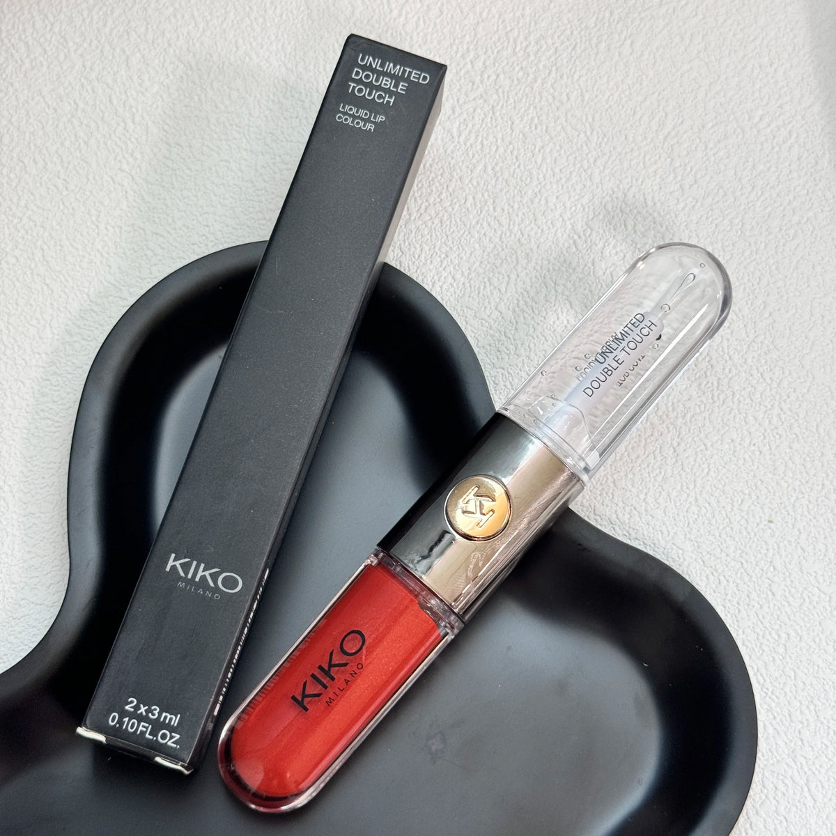 Kiko Double Headed Lipstick Transparent Mirror Non Fading Non Stick Cup Lip Gloss Milk Tea Bean Paste Naked Nature Lip Makeup