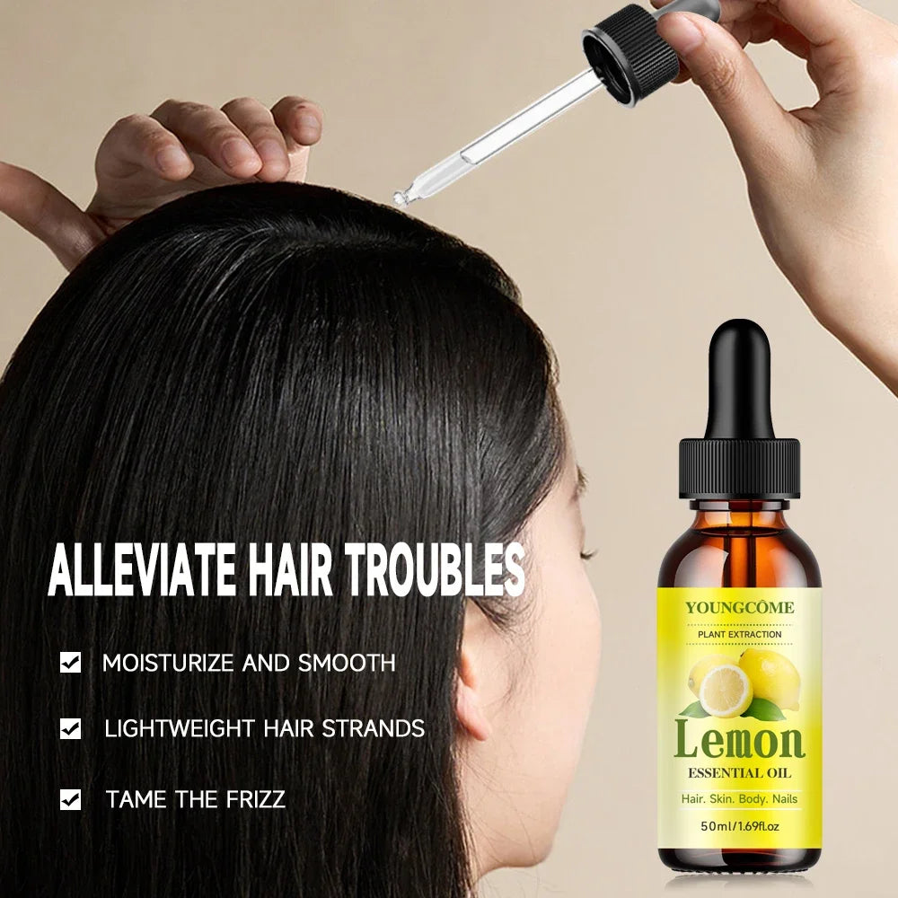 YOUNGCOME Natural Lemon Essential Oil Moisturizer/skin Moisture Supplement Suitable for Face Anti-wrinkle Face Essential Oil