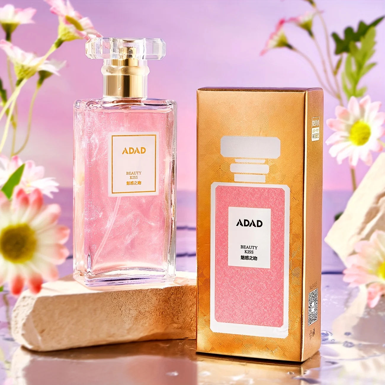 50ml Adad Charming Kiss Women's Perfume, Fresh and Natural, Long-Lasting, a Spray Perfume That Combines Floral and Fruity Scents for Young Women