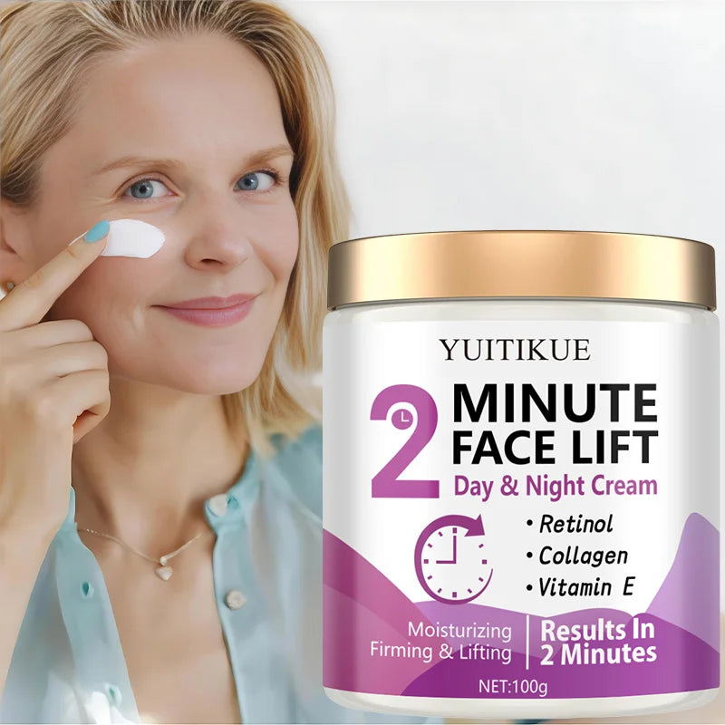 Face Lift Cream 100g - Day & Night Use, with Retinol & Collagen, Moisturizing, Firming & Lifting, Lightweight & Non-Greasy