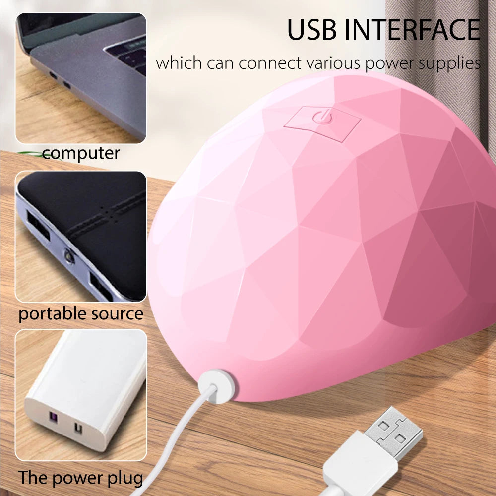 LULAA Nail Dryer LED Lamp UV Lamp for Curing All Gel Nail Polish With Motion Sensing Manicure Pedicure Salon Tool Equipment