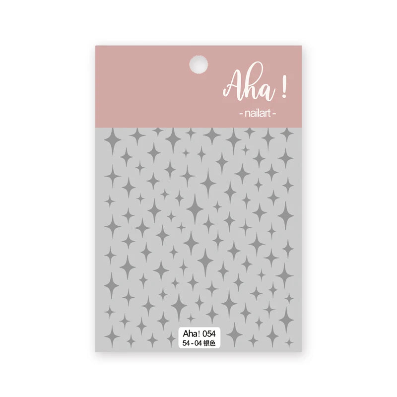1pc Cute White Cloud Nail Stickers Ultra Thin Nail Art Stickers Self Adhesive Decals Star Moon/Flower/Clouds Kawaii Nail Decals
