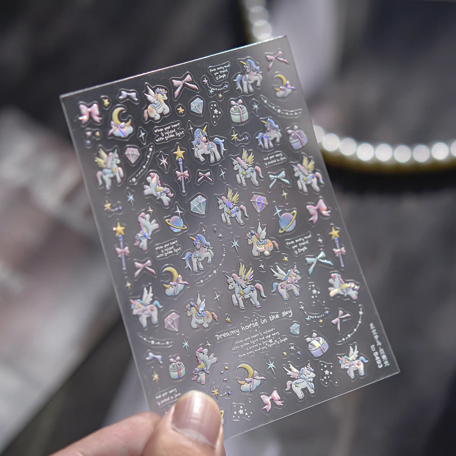 Fashion Silver Metallic Texture Nail Stickers 5D Embossed Stars Bow Love heart Cat Wings  Nail Art Stickers DIY nail decoration