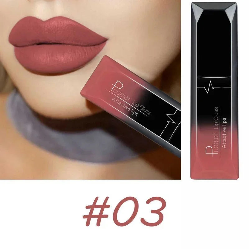 Velvet Matte Liquid Lipstick Waterproof 17 Long Lasting Colors Non Stick Cup Kissproof Smooth Soft Lip Tint for Girls