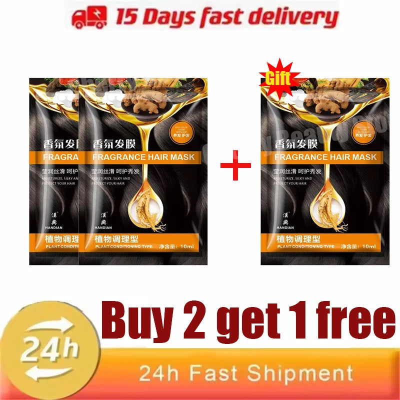 Keratin Hair Mask Magical 5 Second Repair Damage Frizzy Soft Smooth Shiny Hair Deep Moisturize Hair Treat Repair Hair Care Mask