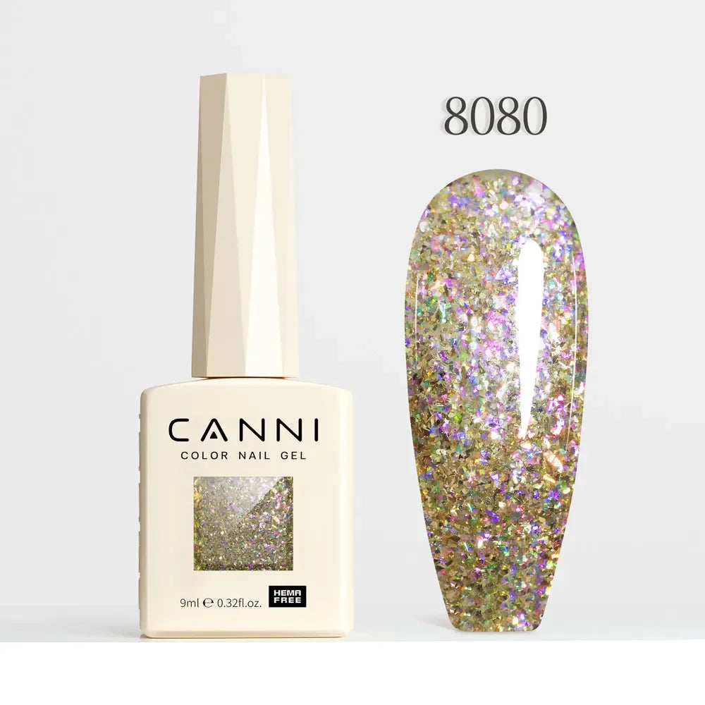 CANNI HEMA TPO FREE Gel Nail Polish Galaxy Cat Eye Gel Magnet Glitter Diamond Sparkle Gorgeous Color Soak Off UV LED Gel Lacquer