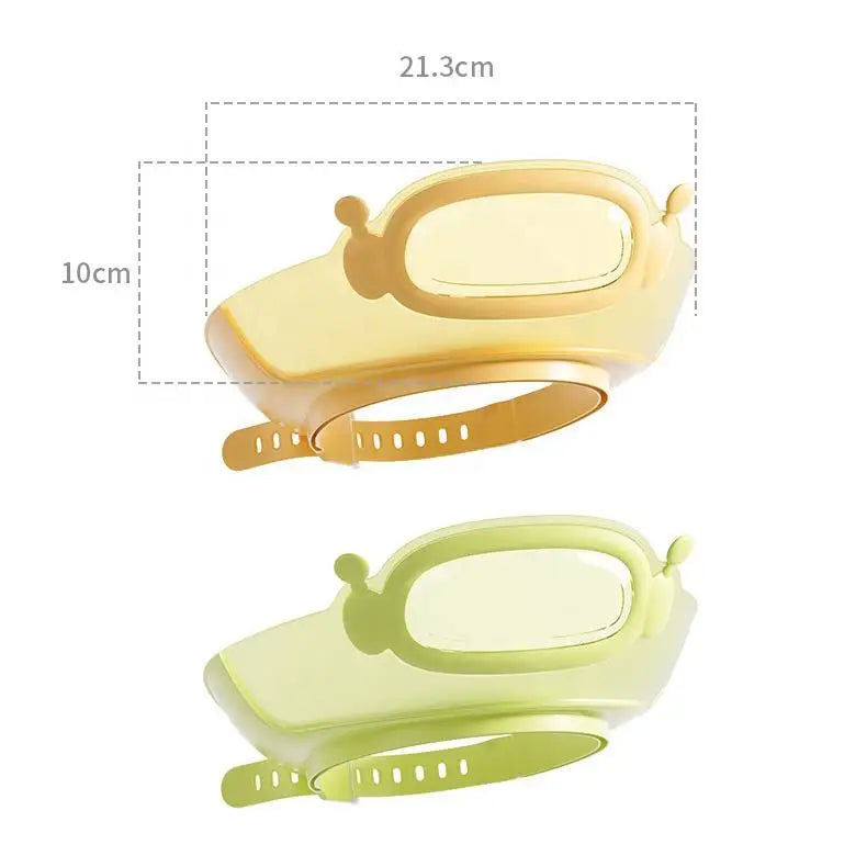 Baby Shower Soft Cap Adjustable Hair Wash Hat for Kids Ear Protection Safe Children Shampoo Bathing Shower Protect Head Cover