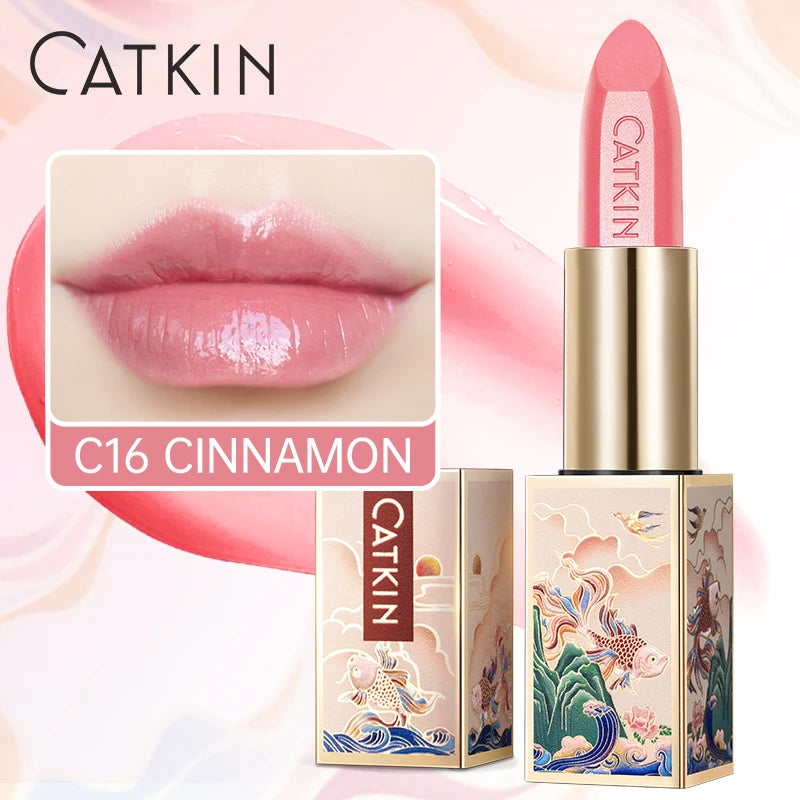 CATKIN Lipstick Colored Lip Balm Moisturizing Long Lasting Anti-Cracking  Repair Nourishing Hydrating  Lips Skin Care