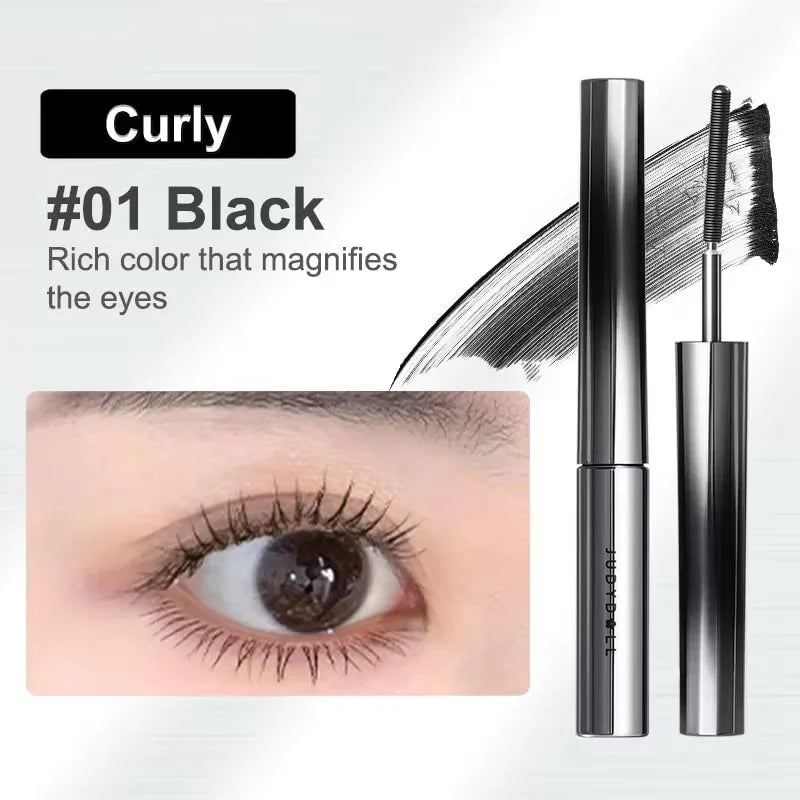 Judydoll 3D Curling Eyelash Iron Mascara, Black & Brown, Curling & Lengthening, Long-Lasting Formula, Waterproof, Smudge-Proof
