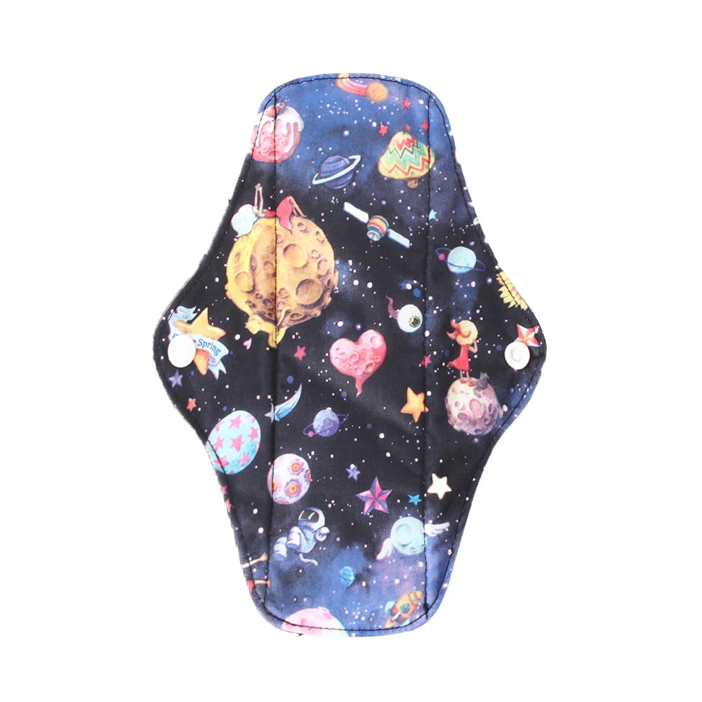 Lady Care Washable Panty Liner Reusable Sanitary Towels Bamboo Charcoal Women's Menstrual Cotton Pads For Monthly Period Relief