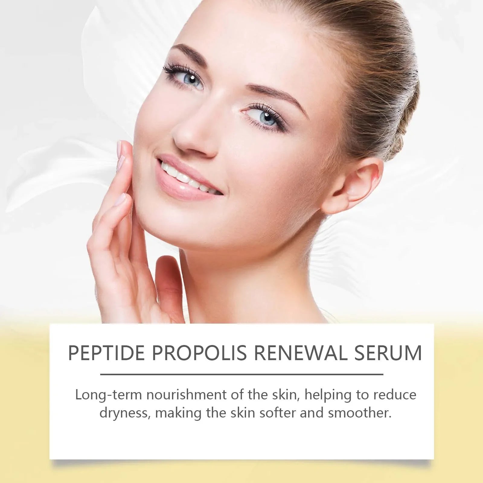 Peptide Propolis Renewal Serum Adenosine Wrinkles Fine Lines Removal Pores Sebum Cleasing Hydrating Face Glow Boosting Essence