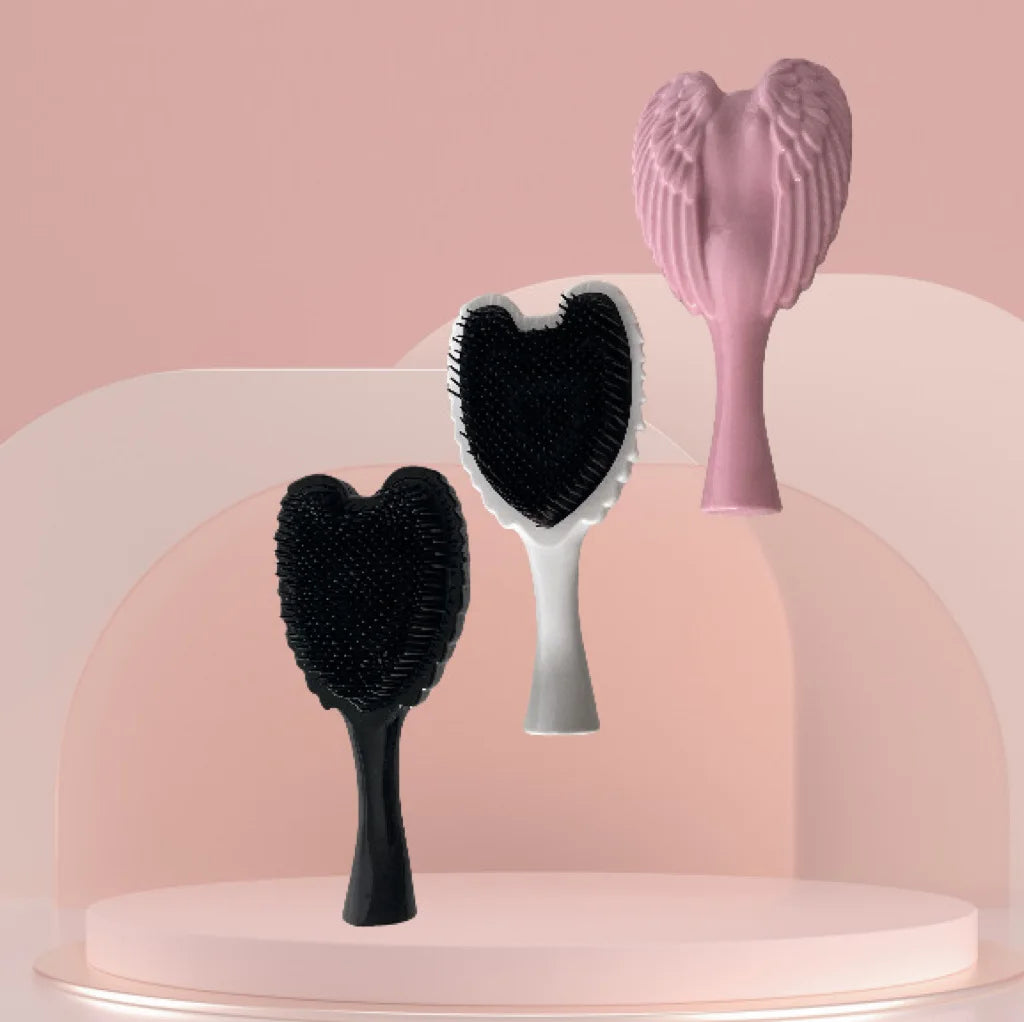 Fashion Angel Wings Hair Brush Comb Children's Handheld Comb Portable Hairdressing Comb Women Anti-static Scalp Massage Comb
