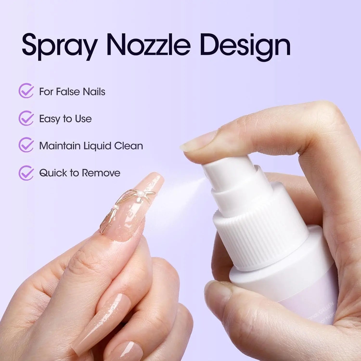Professional Nail Glue Remover Solid Gel 60ML Quick Soak Off Solution for Press On Acrylic Fake Nails Salon Manicure Care