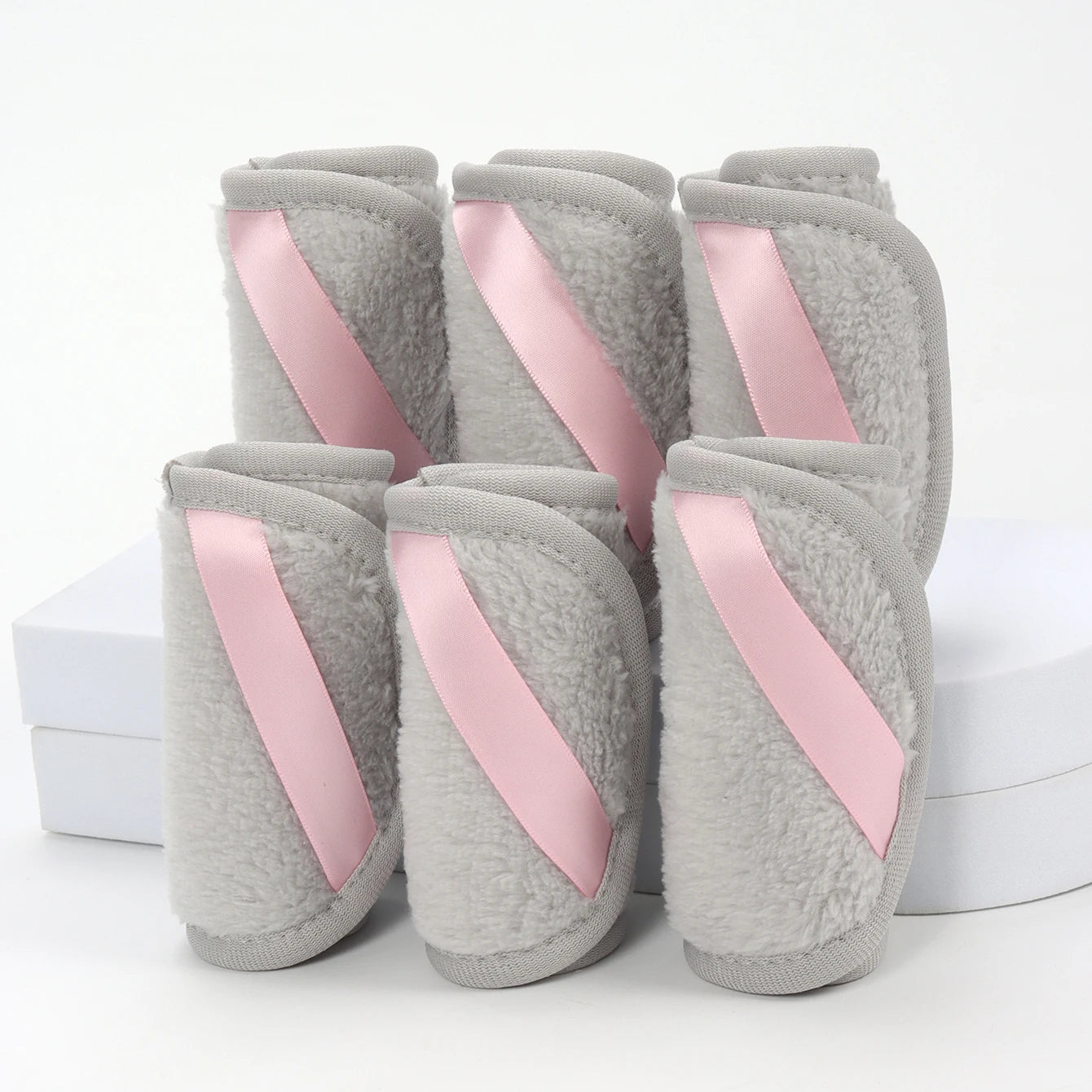 1020 Long Bandage Cleaning Wipes 6Pcs, Machine Washable, Reusable Makeup Remover Tools, Suitable for All Skin Types