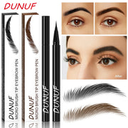 DUNUF Long-lasting Liquid Eyebrow Pencil Ultra-fine Anti-stain, Waterproof and Perspiration-proof Quick Drying Eyeliner