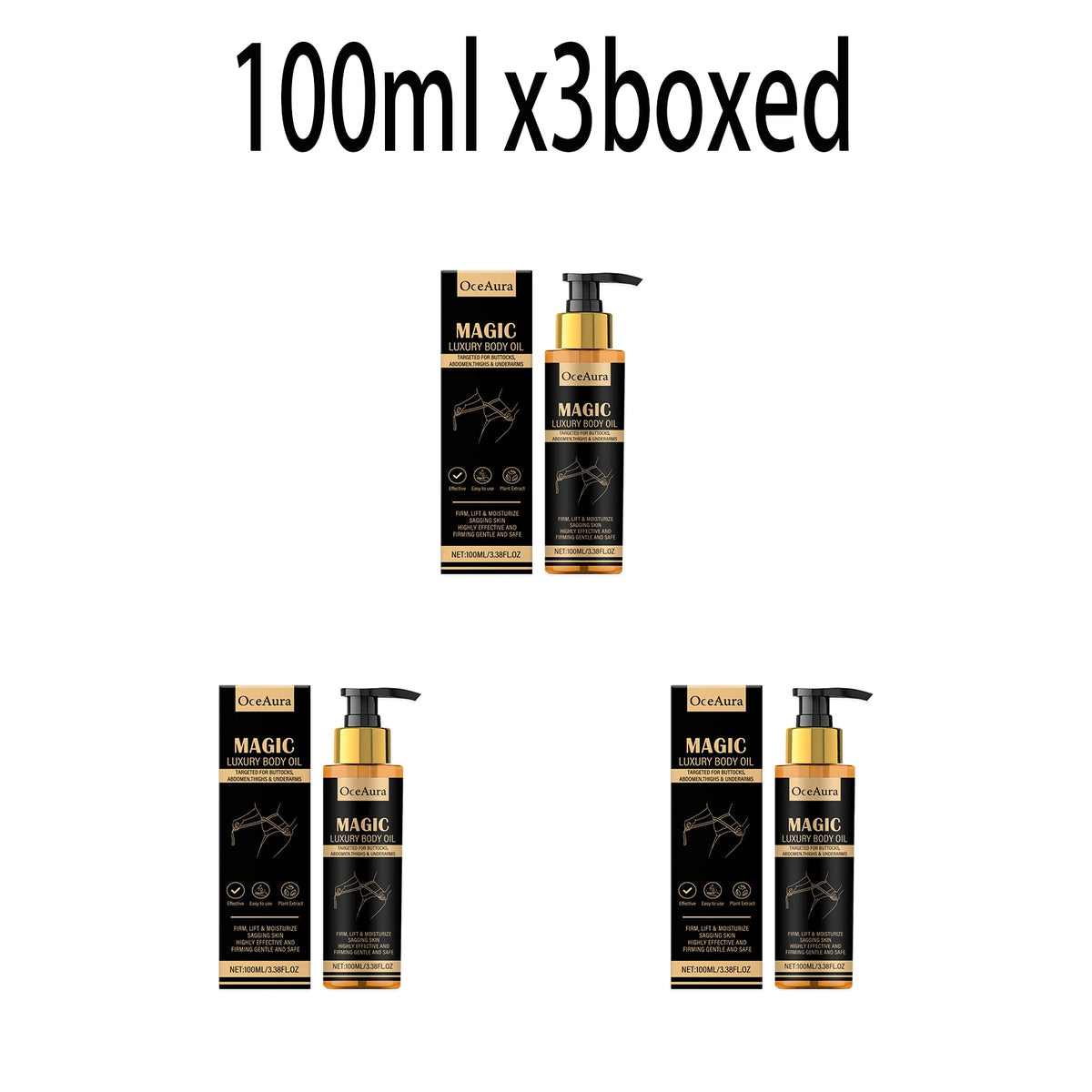 Magic Luxury Body Oil Firming Lift Skin Remove Fine Lines Anti Dryness Improve Sagging Smooth Moisturizing Massage Essential Oil