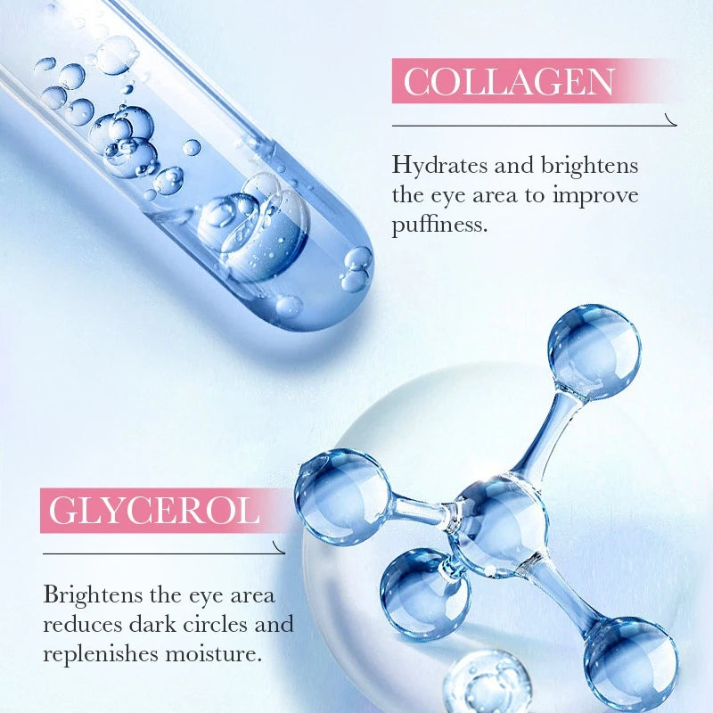 60Pcs Sakura Collagen Eye Masks – Nourishing & Hydrating Eye Patches to Moisturize, Refresh and Brighten the Under-Eye Area for a Smooth, Radiant Look