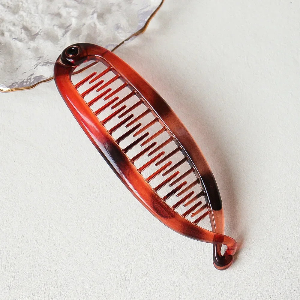 Matte Frosted Ponytail Banana Hair Clip Fish Shaped Hairpin Headband for Women Hair Accessories Twist Clamp Barrettes Headwear