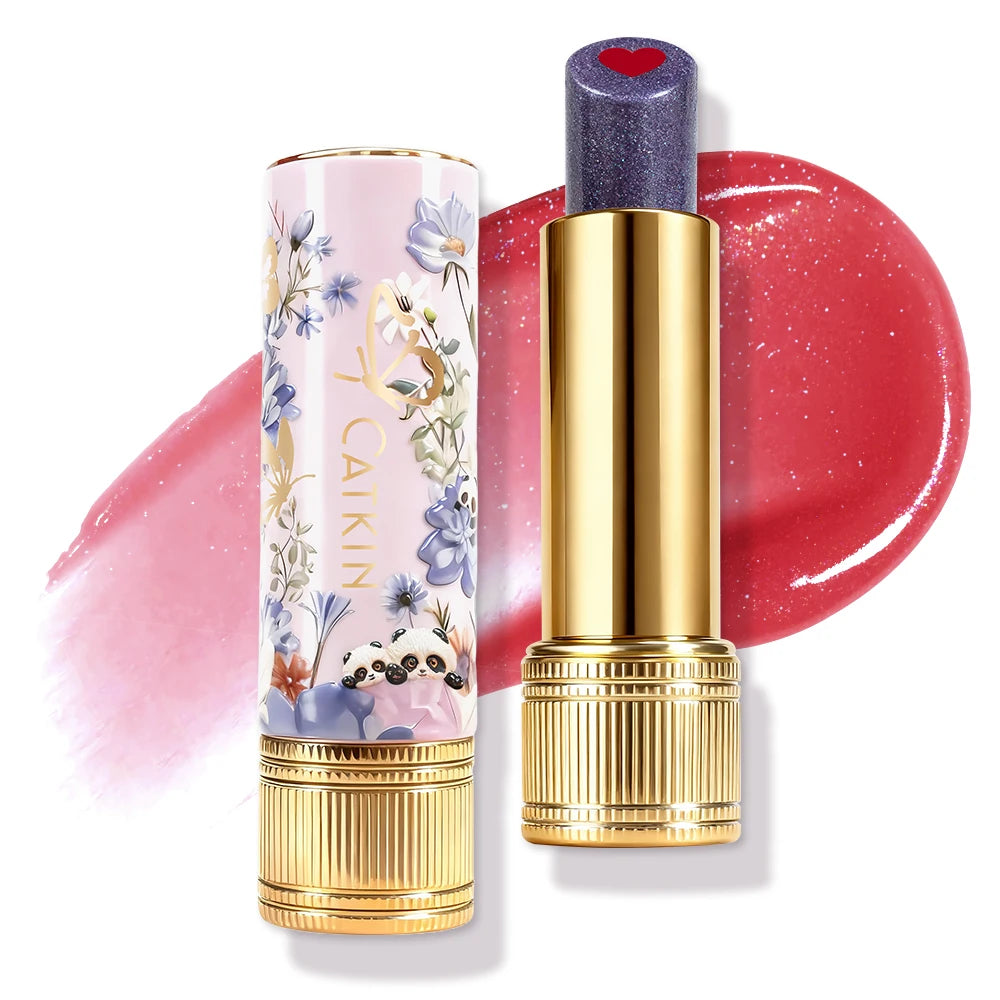 CATKIN Whiffle Dance Tinted Lip Balm 3 PCS Solid Lip Gloss Moisturizing Watery Colored jelly love Long-lasting
