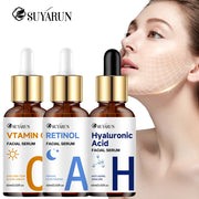 SUYARUN Vitamin C + Retinol + Hyaluronic Acid Serum Duo | Anti-Aging Brightening & Hydration Combo | For All Skin Type.