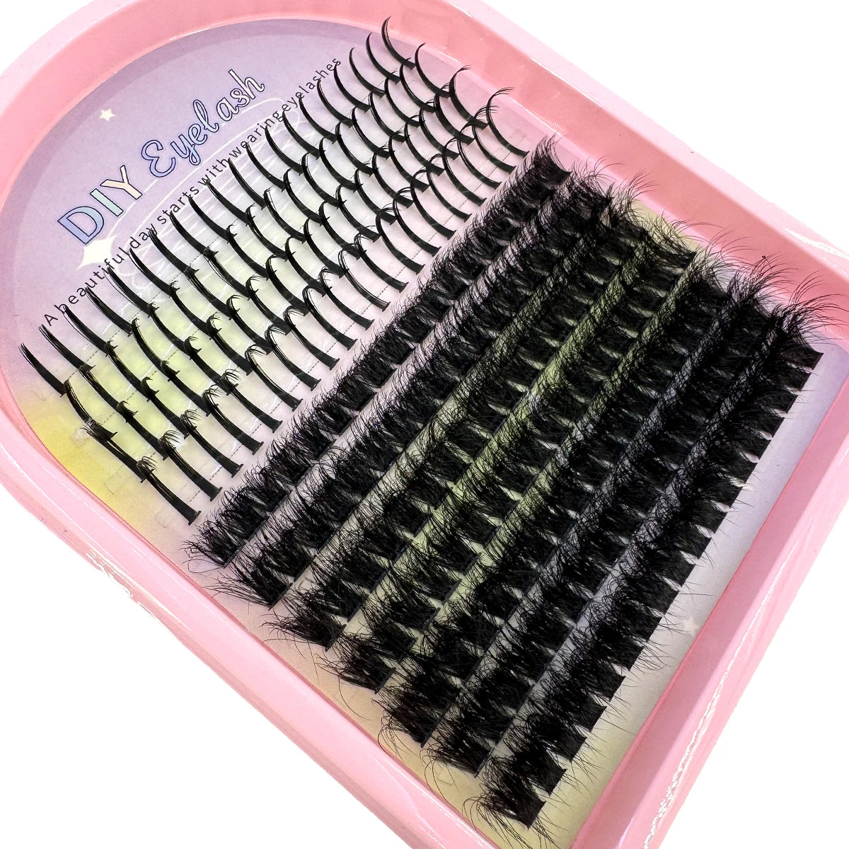Lash Clusters 50D-1200D Lashes Spikes Eyelash Clusters Volume Individual Lashes DIY Spiky Lash Extension Mega Cluster Eyelashes