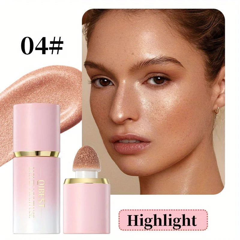 Easy to color and trim matte liquid blush naturally clear