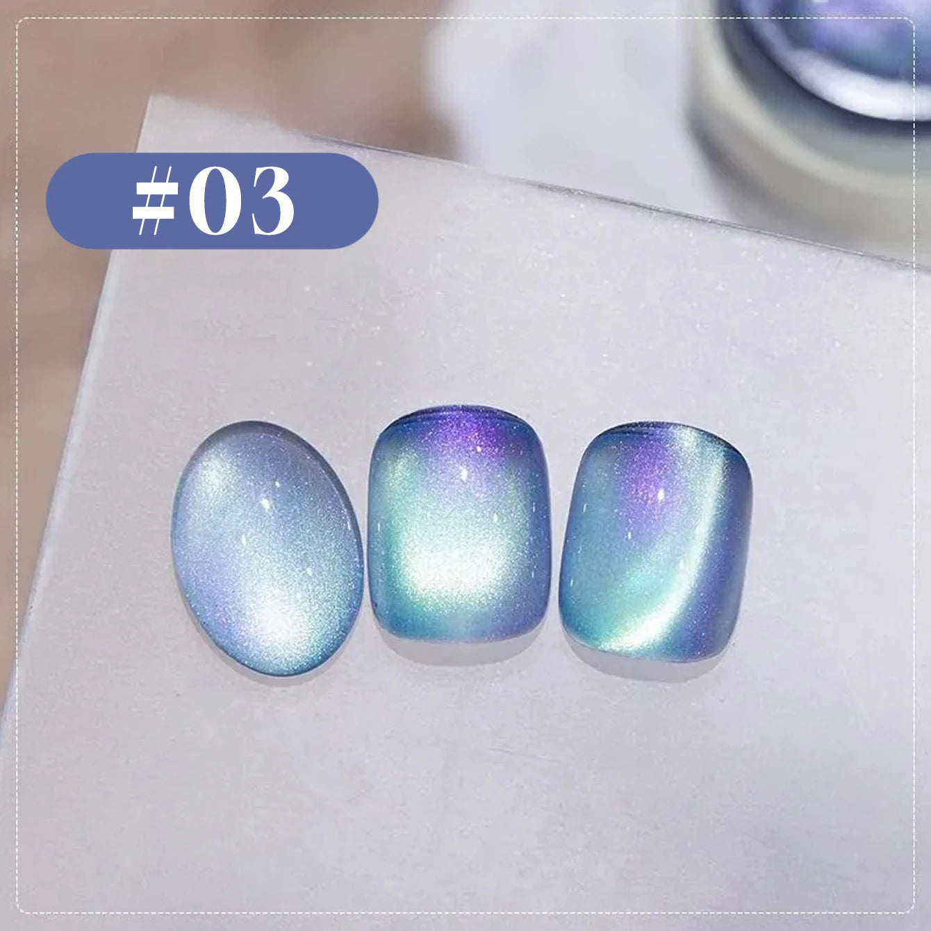 MIANEL 12ML Summer Nails Northern Lights Glass Bead Magnet Cat Eye Gel Nail Polish Nail Art Blue Nails Pink Nails 1-6pcs
