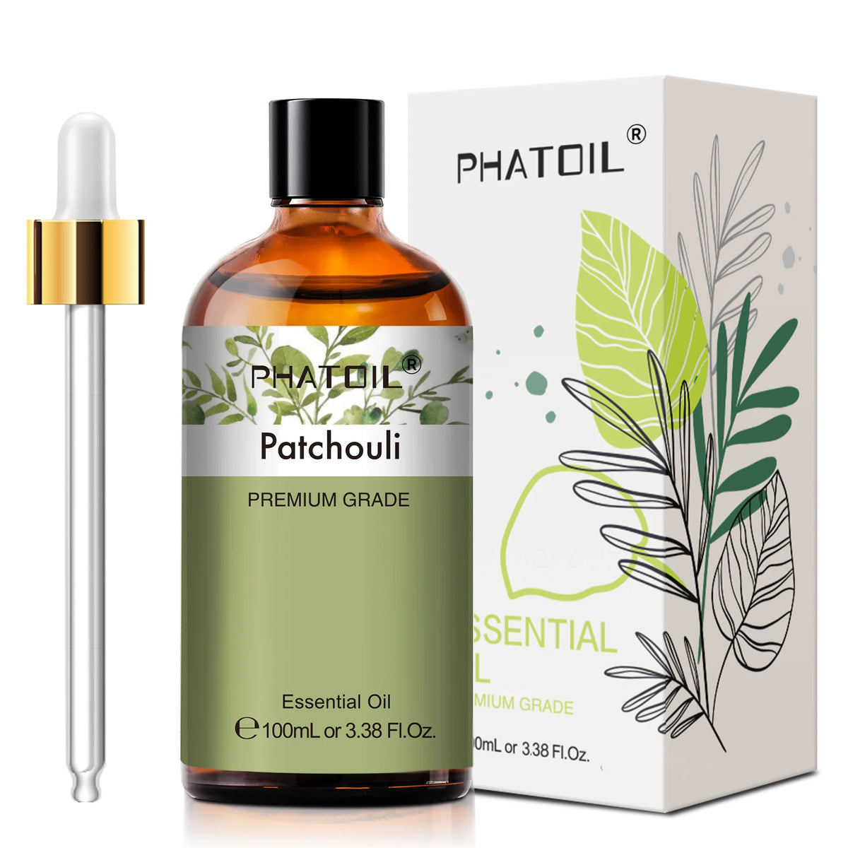 PHATOIL 100ml Premium Essential Oil Sandalwood Lavender Eucalyptus Peppermint Lemongrass Vanilla Aromatherapy Essential Oils