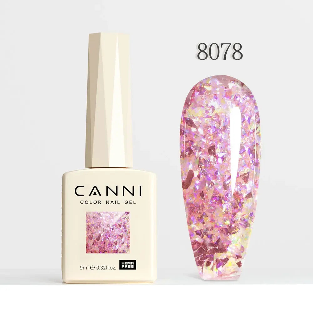 CANNI HEMA FREE TPO FREE 9ml Glitter Silver Cat Magnetic Gel Nail Polish Galaxy Diamond Full Coverage Pigmented Gel for Nail
