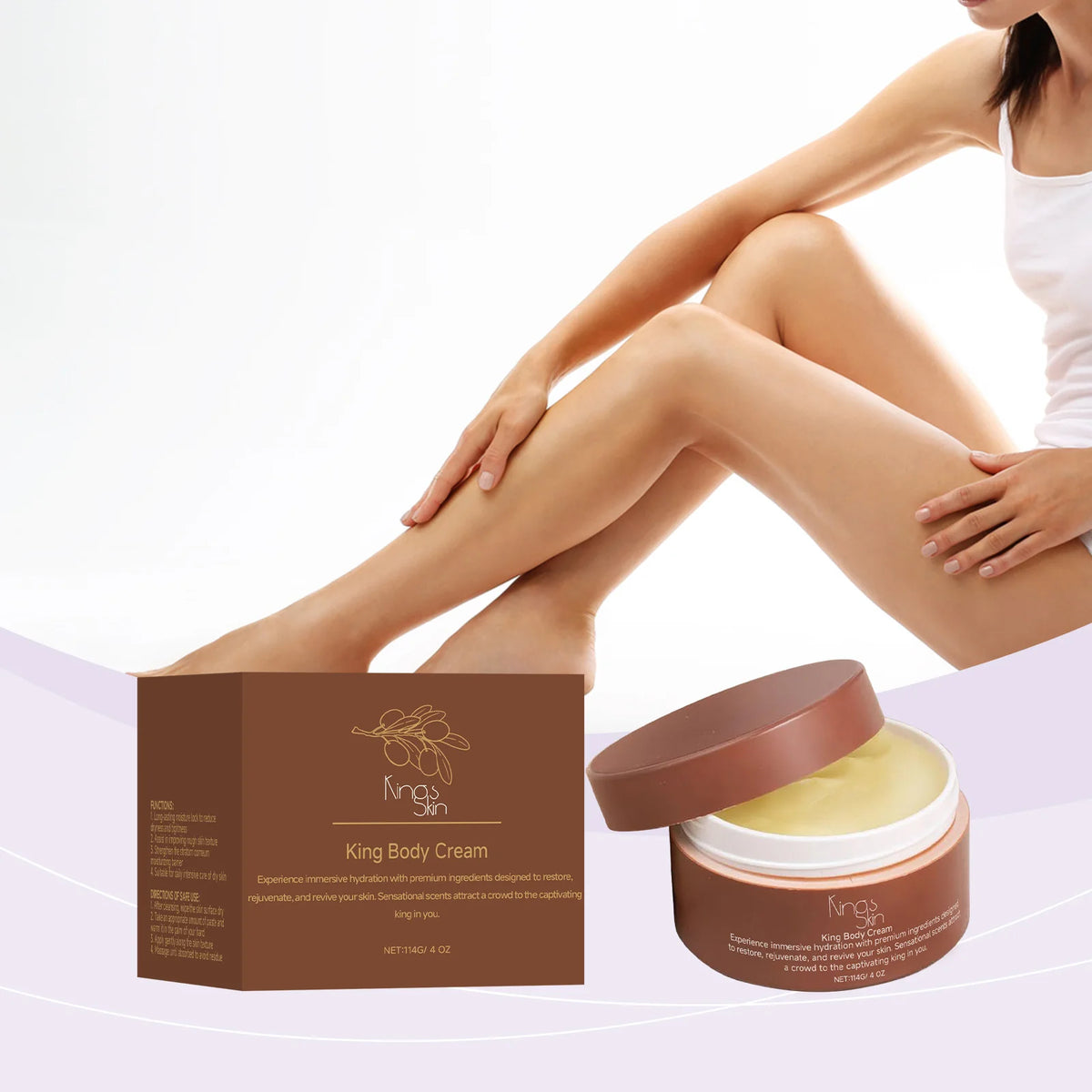 Shea Butter Moisturizer Repair Skin Barrier Improve Skin Dryness Increase Skin Elasticity Removing Chicken Skin Body Care Cream