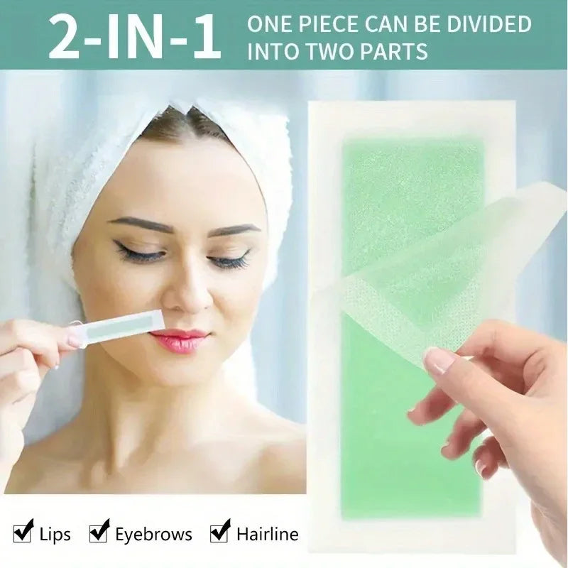 10/20/30/50 Pcs Depilatory Wax Strips For Hair Removal Wax Paper Cold Wax Strips Paper For Face Neck Arm Leg Body Beauty Tools