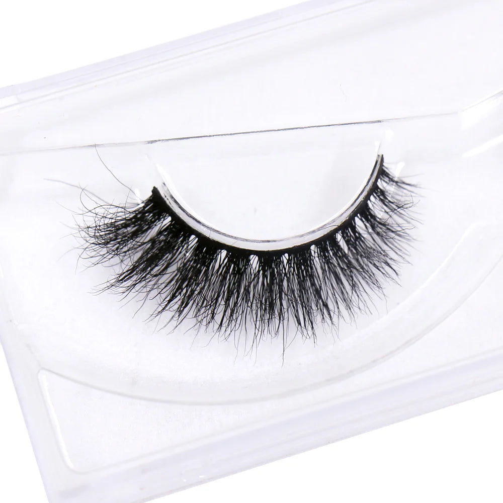 AMAOLASH Mink False Eyelashes 3D Mink Lashes Handmade Glamorous Strip Lashes Volume Fake Eyelashes Natural Long Eye Lashes A10