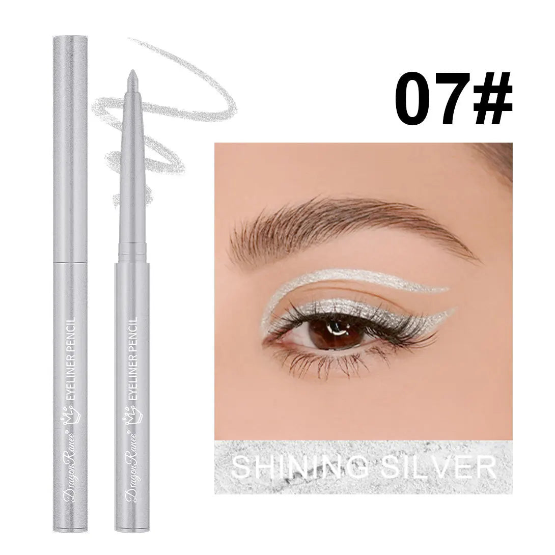 Waterproof Black Brown Eyeliner Gel Pencil Matte Smooth Quick Dry Easy Wear Pearlescent Eyeshadow Eye Liner Pen Makeup for Eyes