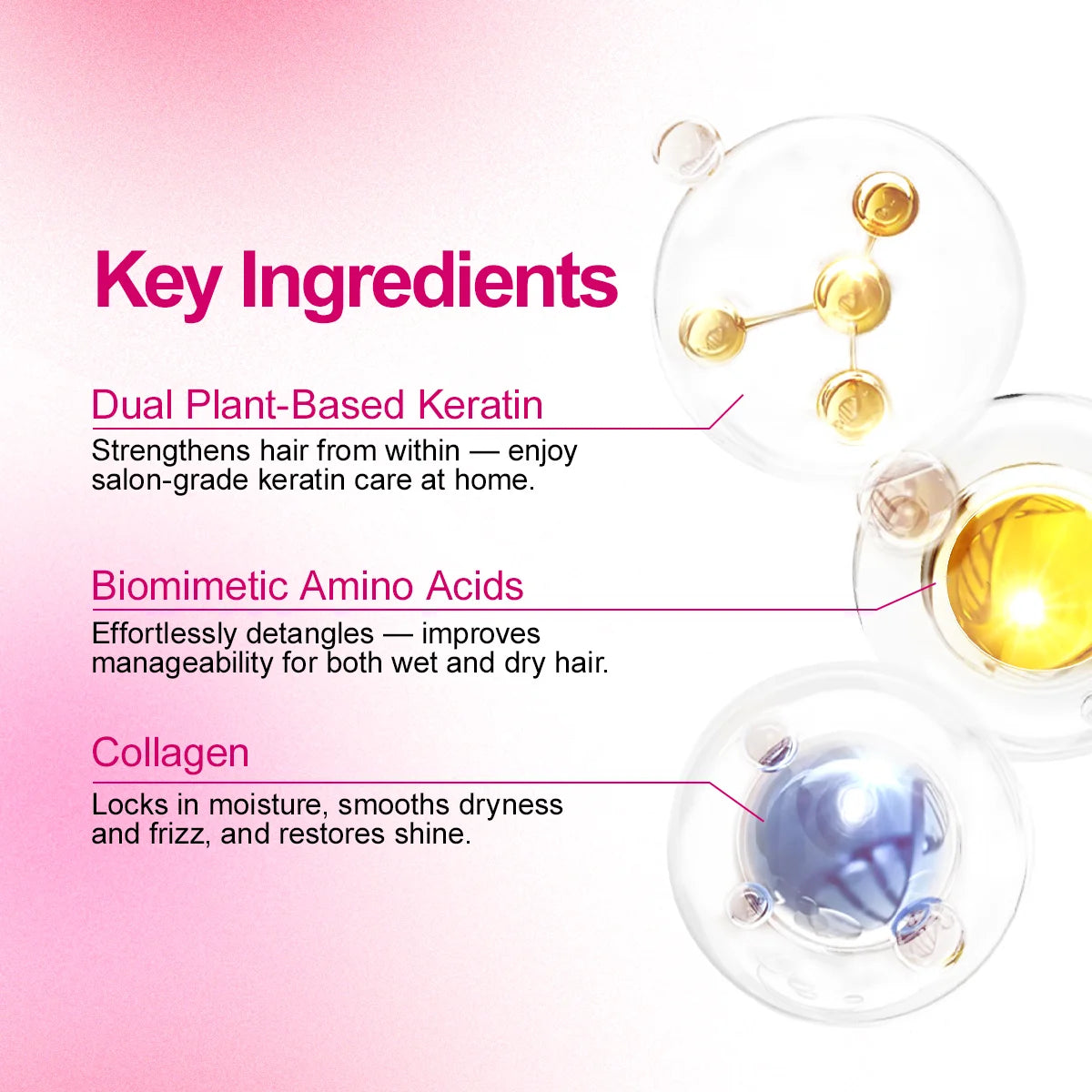 PURC Double Keratin Hair Mask Professional Smoothing Glossy Hair Keratine Straightening Cream Soften Hairs Treatment Repairing