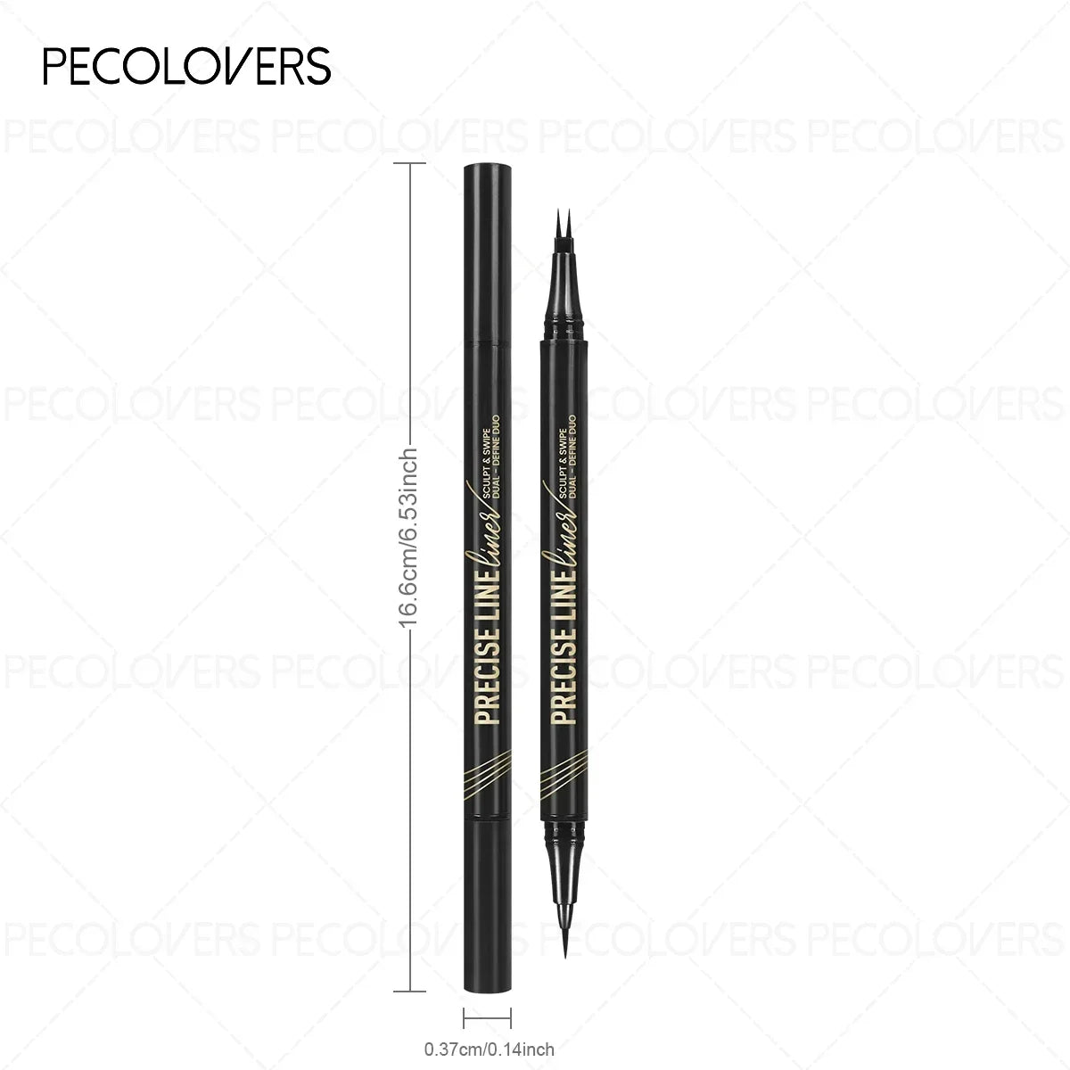 1PC Double-Ended Waterproof Eyebrow Pencil - Non-Fading, Precise Application for Long-Lasting Brow Makeup