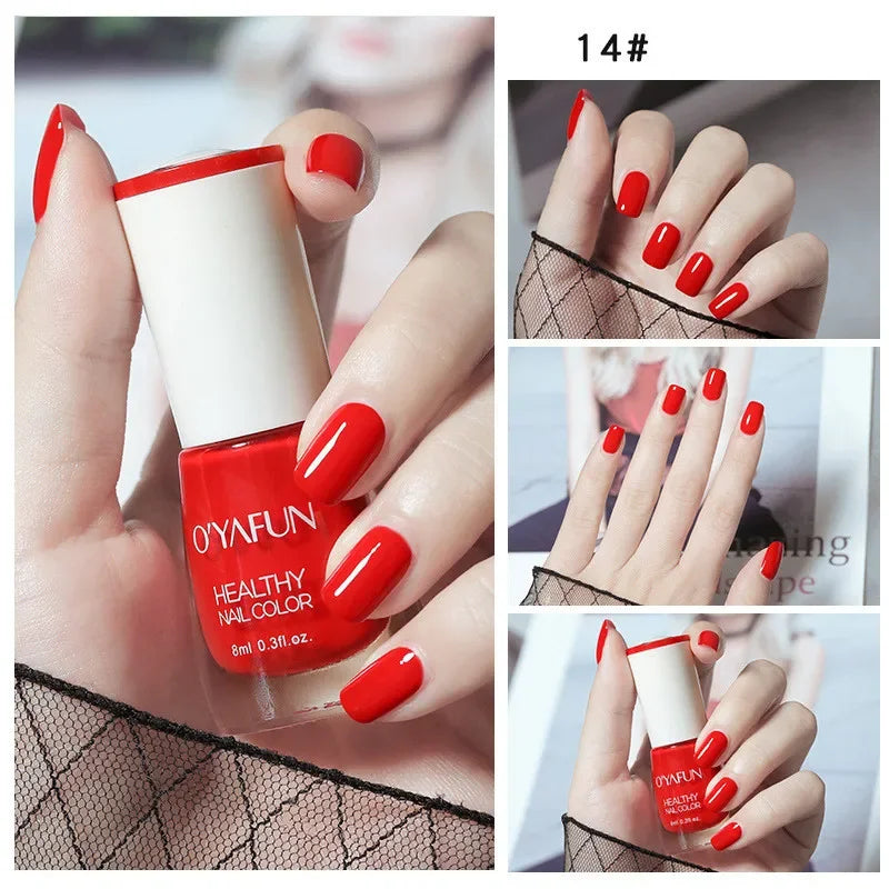 Matte Waterproof No-bake Nail Polish Nail Art Tearable Quick Dry Normal Without Lamp Nail Polish Glitter Sequins UV Varnish