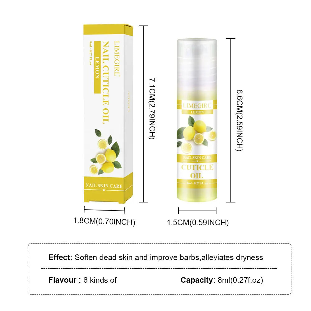 LIMEGIRL Nail Nourishment Oil Universal Plant Nutrition Soften Oil Cuticle Revitalizer Nourish For Nails Treatment Manicure Care