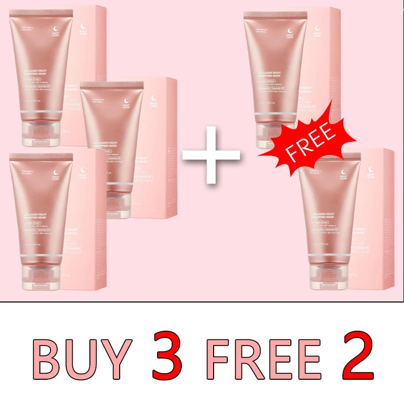 75ML PDRN Wrapping Face Mask Overnight Caffeine Collagen Peel Off Facial Mask Firming Hydration Glass Skin Korean Skin Care