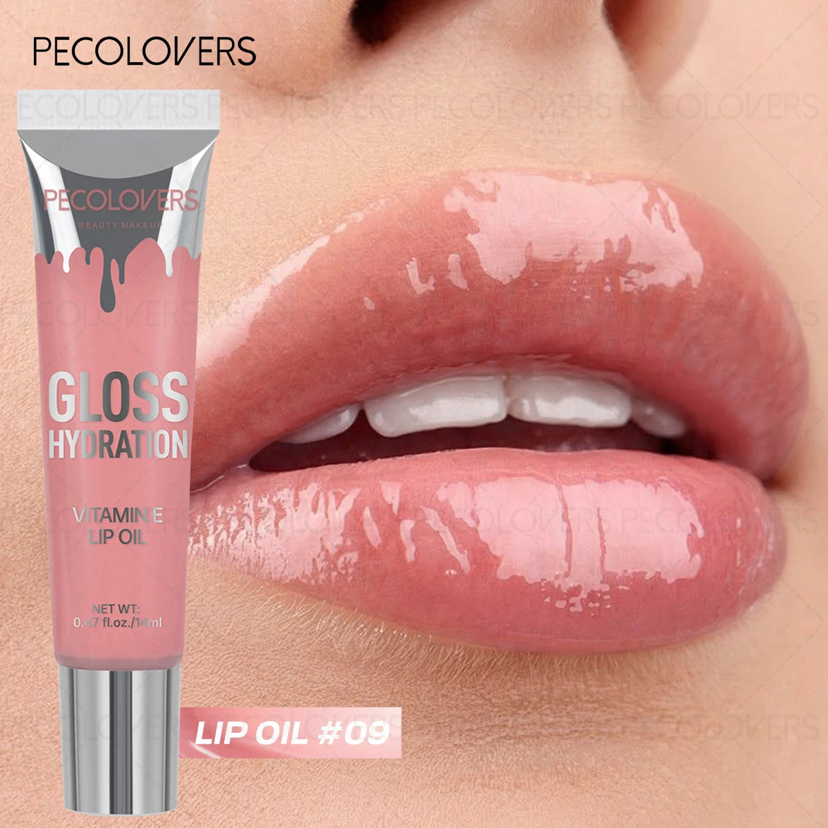 1PC Gentle Moisturizing, Non-sticky, Glossy, Sparkling Gel Formula, Waterproof and Sweat-proof, Single Color Shiny Lip Gloss