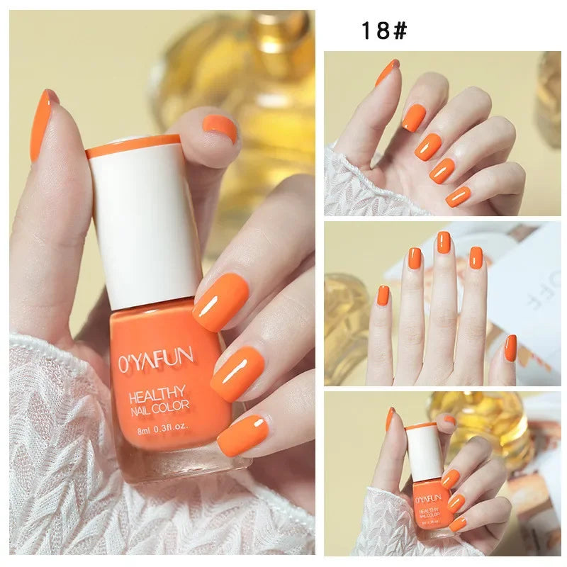 Matte Waterproof No-bake Nail Polish Nail Art Tearable Quick Dry Normal Without Lamp Nail Polish Glitter Sequins UV Varnish