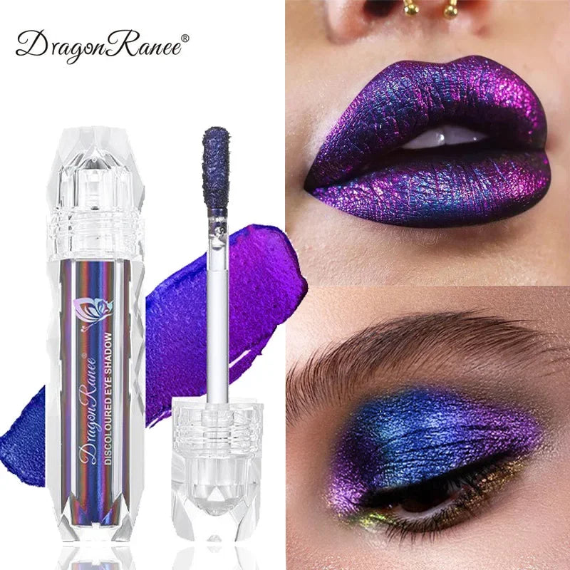 Chameleon Liquid Eyeshadow Pearl Monochrome Metal Lipgloss Shimmer Pigment Glitter Eyeshadow Lipstick Shine Diamond Eye Makeup