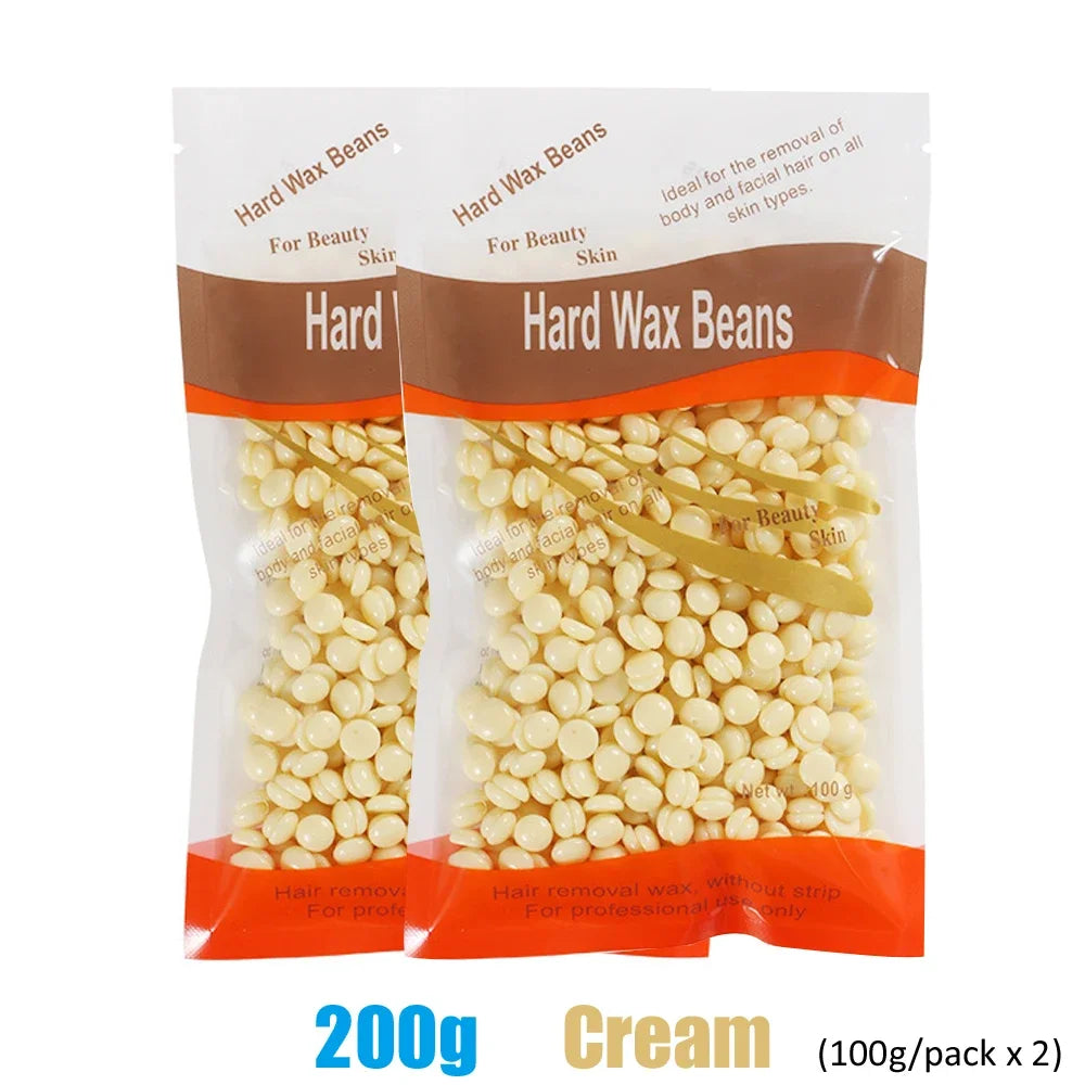 Hair Removal Wax Beads 500g/200g/50g For Wax Heater Painless Depilatory Waxing Body Hair Removal Beans Grooming Tool Unisex